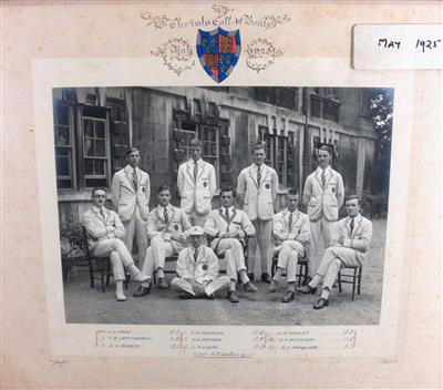 cc01081 1st Boat May 1925.jpg; cc01081; Christ's College 1st Boat May 1925; Photograph